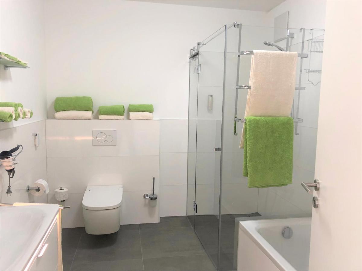 Panorama Penthouse Apartment Mit Klima Und Whirlpool Fuer Bis Zu 6 Personen Frankenthal  Bagian luar foto